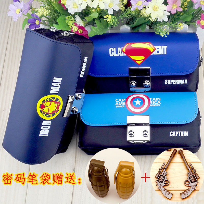 新小学生密码锁大容量笔袋多功能密码锁笔袋文具收纳袋双拉链男女,文具电教/文化用品/商务用品,笔袋,淘宝优惠券,粉丝福利购,淘宝优惠卷