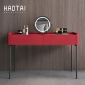 烤漆梳妆台意式 极简卧室首饰盒密码 锁化妆桌加宽台面斗柜大抽屉