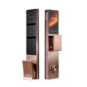 常通R7全自动可视对讲人脸猫眼指纹锁密码 摩卡金 防盗门锁智能锁