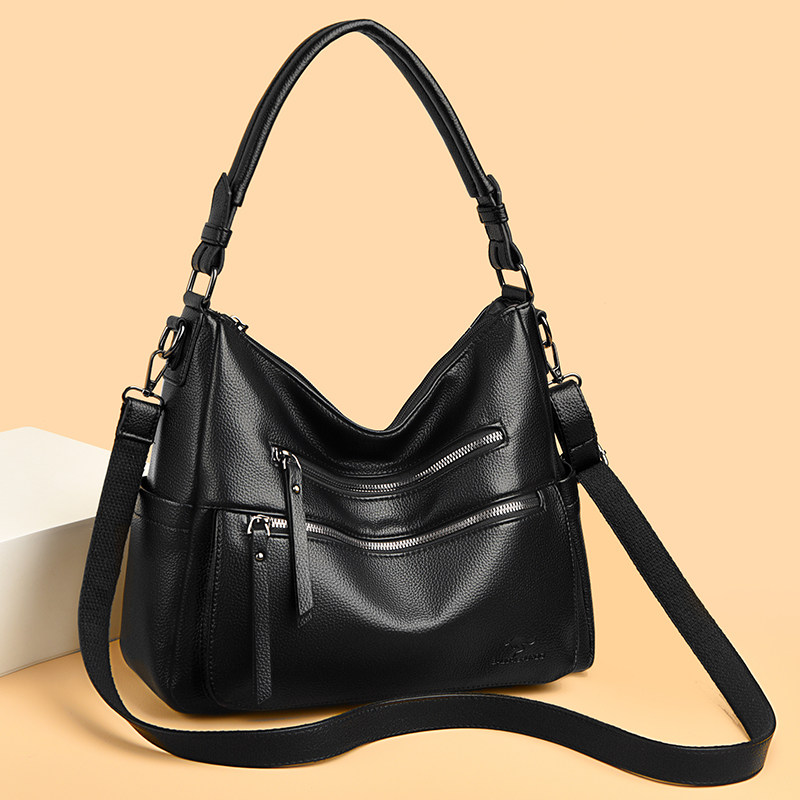 真皮牛皮女包新款时尚软皮妈妈包多层手提包中年女士单肩斜挎包包,箱包皮具/热销女包/男包,通用款女包,淘宝优惠券,粉丝福利购,淘宝优惠卷