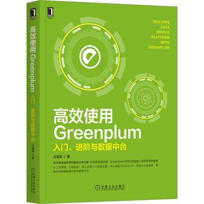 “RT正版” 使用Greenplum：入门、进阶与数据中台   机械工业出版社   计算机与网络  图书书籍