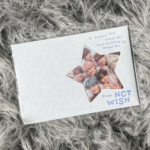 NCT WISH新专辑 Songbird 单曲2辑 官方正版小卡贴纸写真 周边