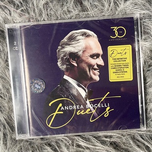 Bocelli Duets 安德烈 原装 30周年 Andrea 波切利 2CD唱片 正版
