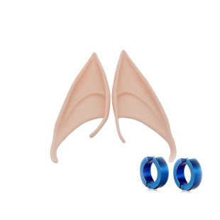 塞尔达传说王国之泪林克cosplay道具套装 硅胶耳朵和耳环耳钉