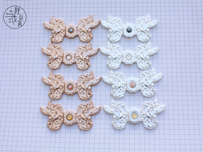 秋山夜雨原创镶宝子母扣立领明制