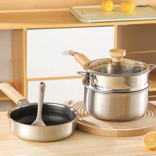 迪迪尼卡不锈钢18cm煮锅奶锅