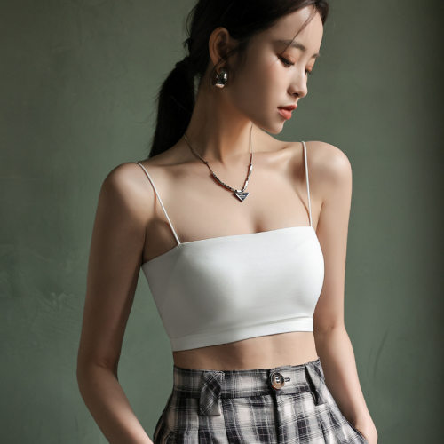 抹胸小吊带美背打底防走光背心