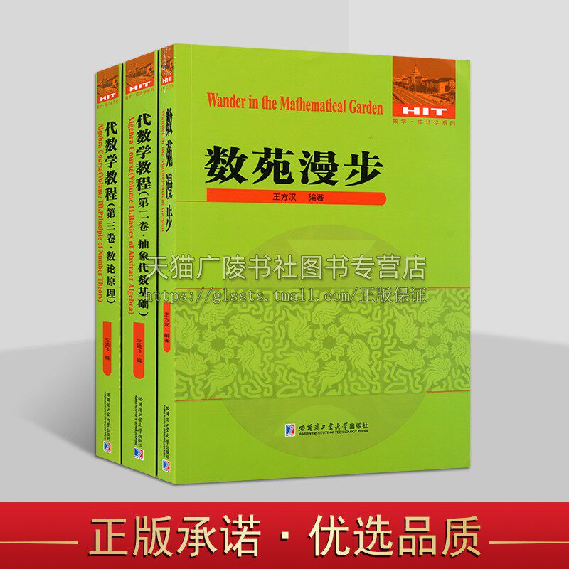 数学·统计学系列(共三卷)代数学教程 数论原理 高等院校理工科师生数学爱好者阅读 大学数学研究书籍 哈尔滨工业大学出版社