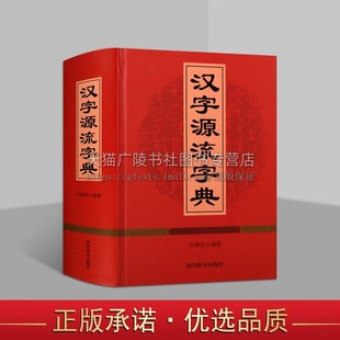 汉字源流字典 王朝忠 32开 精装 汉字的古字形字义演变 汉字字源 工具书 正版图书 四川辞书出版社
