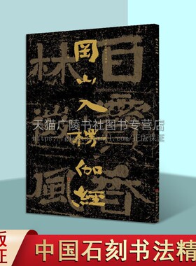 中国石刻书法精粹 冈山入楞伽经 中国传统艺术经典书系书法理论字帖楷书教程篆刻碑帖爱好者初学者练习赏析临摹范本山东美术出版社