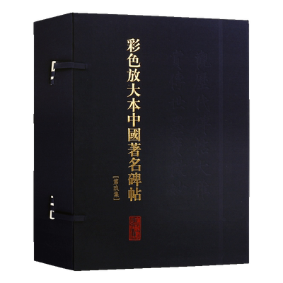 彩色放大本中国碑帖【第九集盒装全20册】中国书法全集名家碑帖鉴赏王羲之赵孟頫黄庭坚文徵明董其昌书法临摹技法彩色大图赏析书籍
