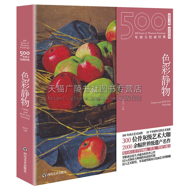 500年西方绘画经典 色彩静物 张佳音 著 水彩临摹画册插画画集秒懂西方绘画艺术的纸上美术馆素描静物临摹油画书画集珍藏 四川美术