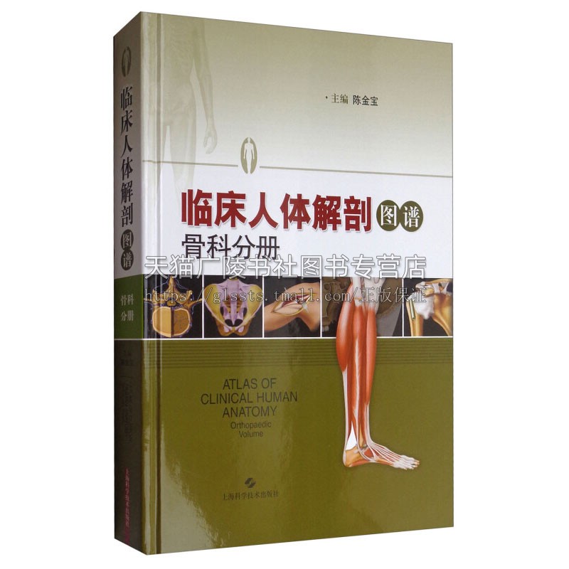 临床人体解剖图谱 骨科分册 陈金宝编手术入路解剖学内容分析解剖内容医学教材资料经典著作 畅销书籍 全新正版上海科学技术出版社