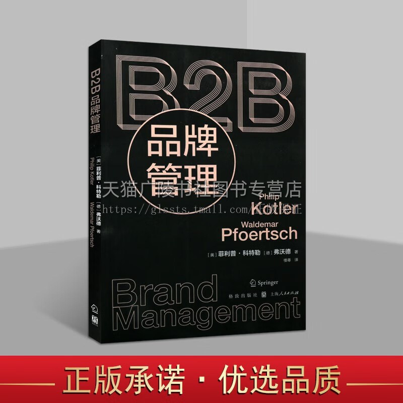 B2B品牌管理管理学市场营销品牌管理书籍品牌管理资产战略品牌管理上海人民出版社