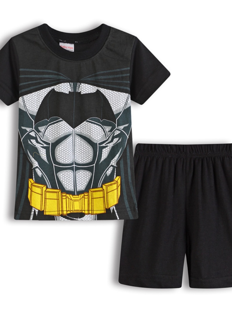 男童夏季短袖套装儿童纯棉T恤上衣休闲运动短裤子两件套家居服潮3