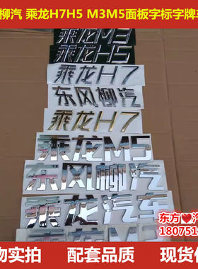 东风乘龙H7H5柳汽乘龙M3M5面板字标字牌车贴霸龙重卡字贴包邮