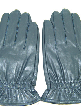 商务春秋皮手套蓝色手套羊皮手套