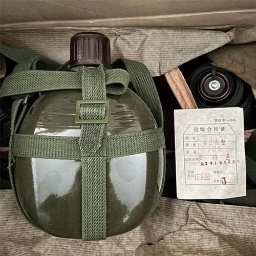 退役库存绿色一升铝水壶