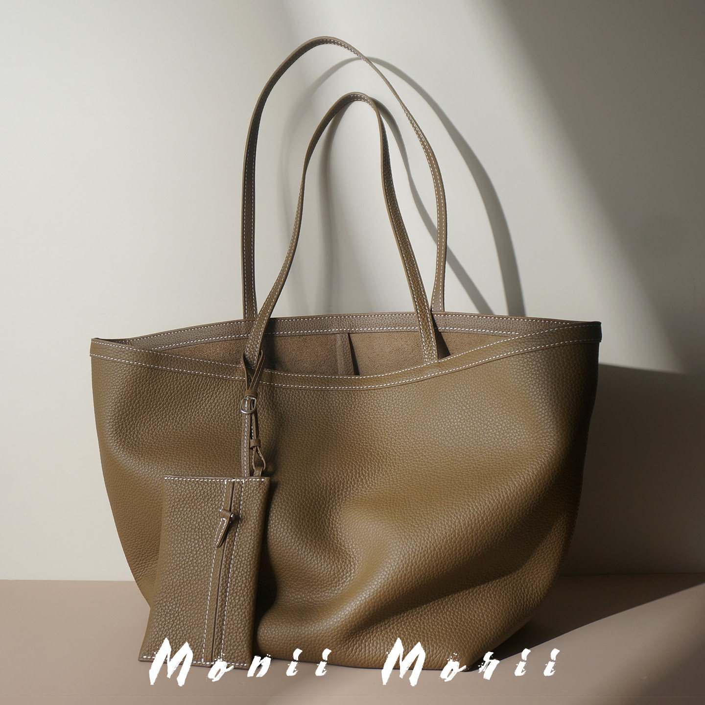 怪兽君2025新款真皮托特包通勤高级单肩包大容量女包包头层牛皮潮,箱包皮具/热销女包/男包,托特包,淘宝优惠券,粉丝福利购,淘宝优惠卷