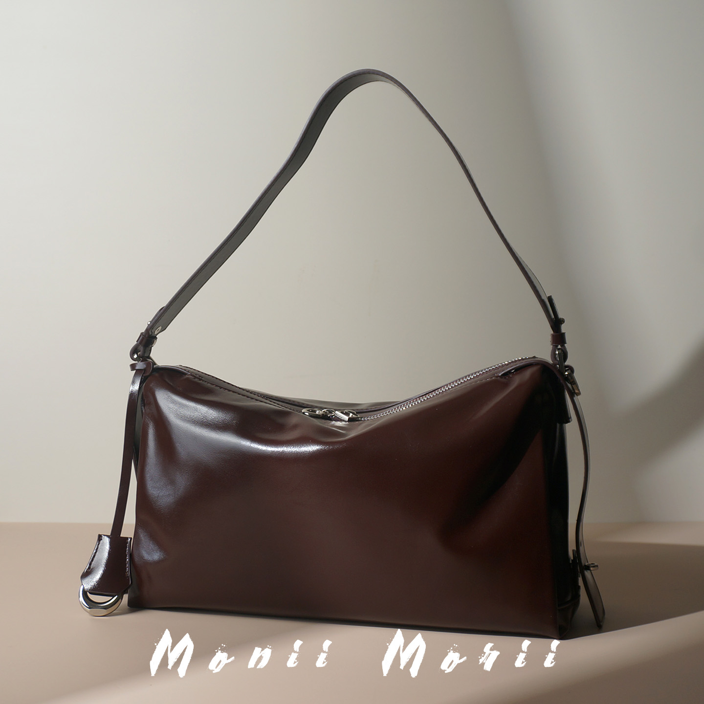 怪兽君高级感小众腋下包真皮单肩