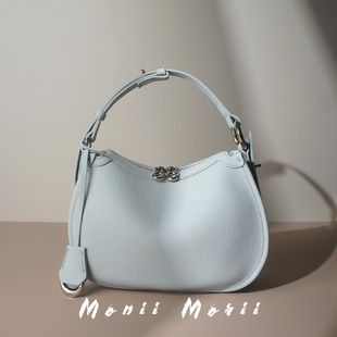 怪兽君小众法式 真皮马鞍包牛皮手拎包通勤腋下包可斜挎包包2025新