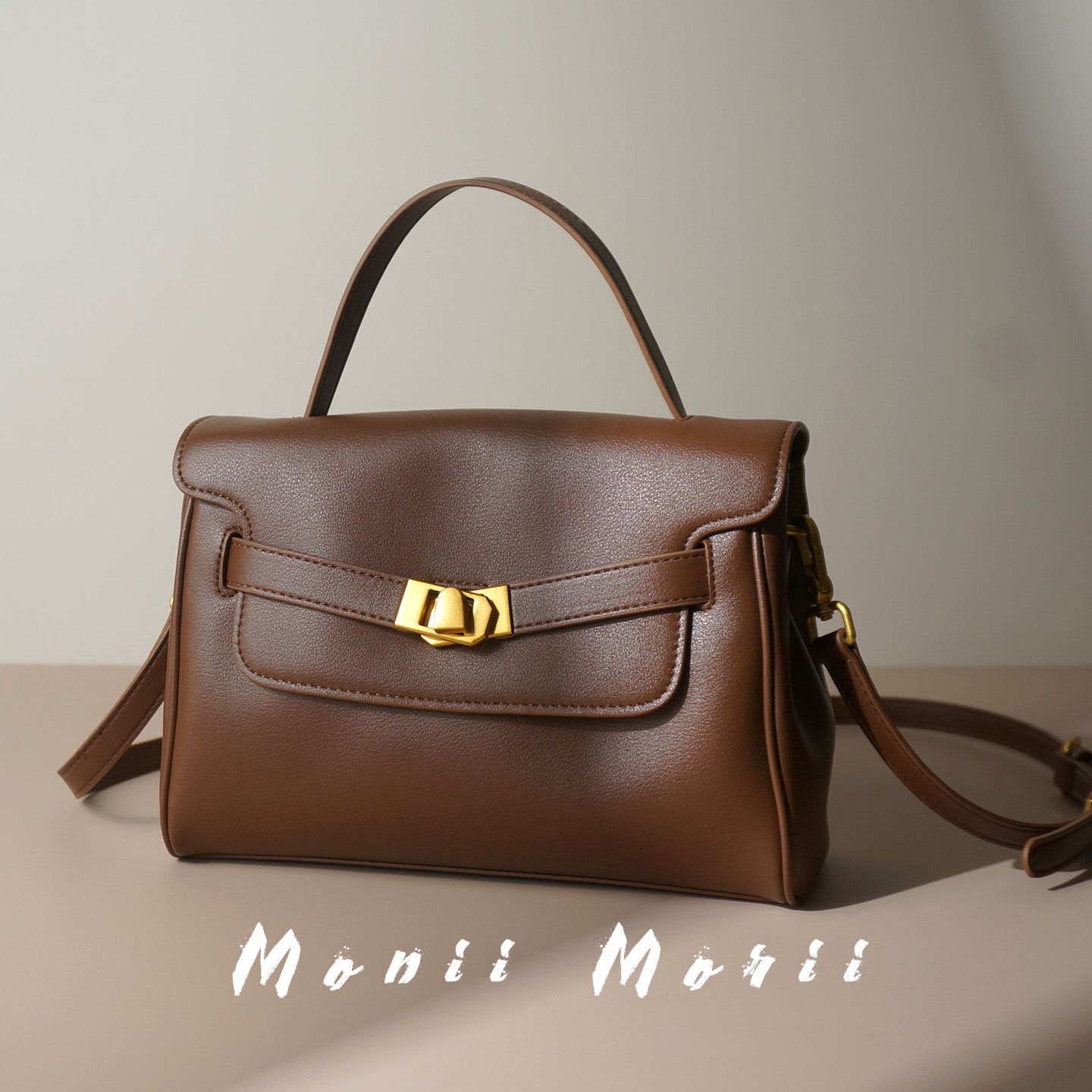 怪兽君2025新款真皮小方包斜挎包