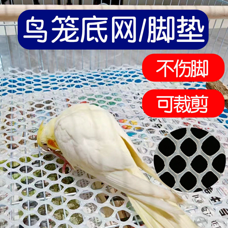 鹦鹉鸟笼底部网脚垫配件底板网片塑料幼鸟专用玩具攀爬网用品大全