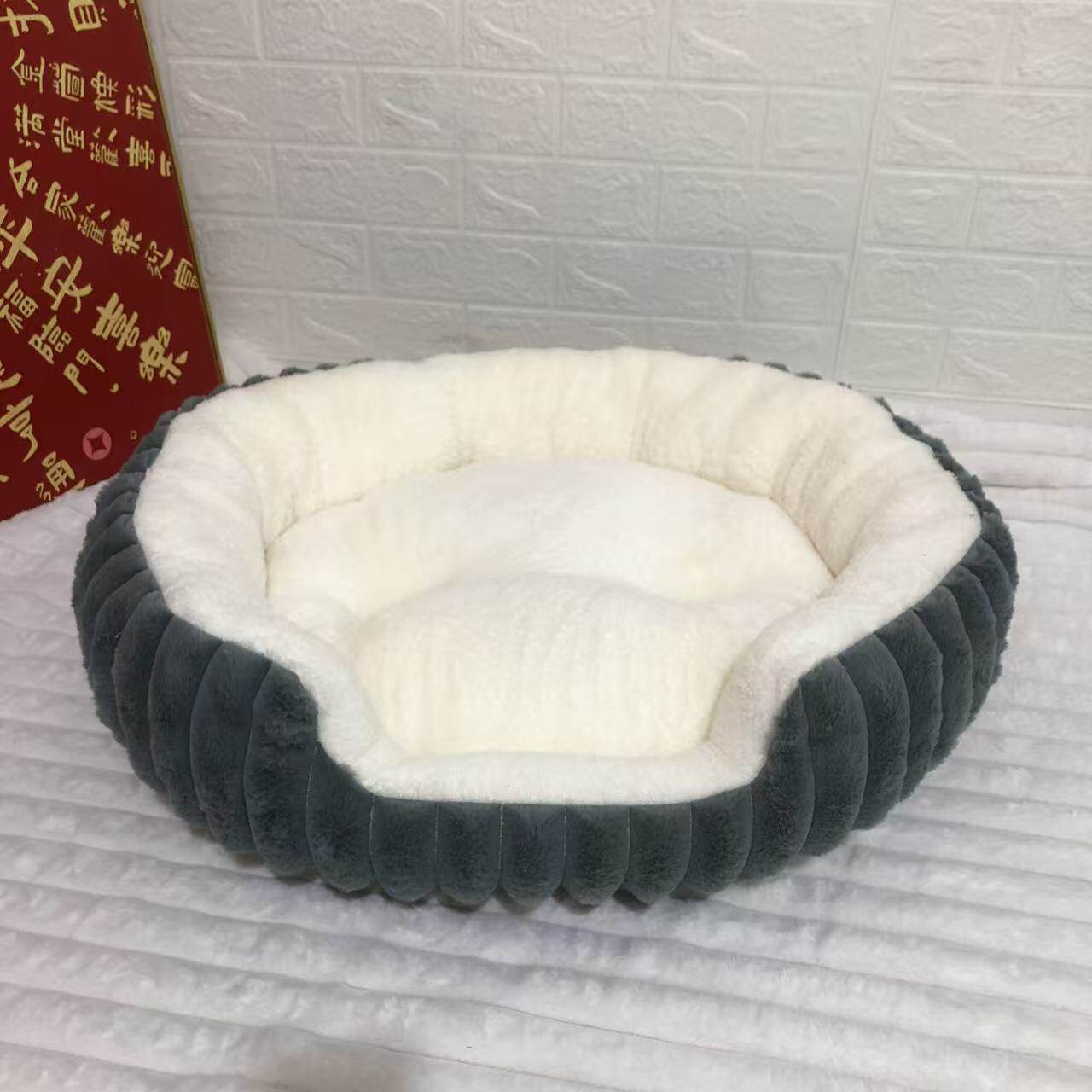 【升级加厚加高】跨境热销宠物用品狗窝猫窝兔毛加厚加高宠物窝
