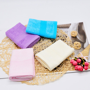 中国结竹浆纤维洗脸毛巾擦脸巾芦席纹柔软吸水美容巾儿童中巾7003