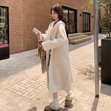现货秋冬新款连帽双面羊毛呢大衣外套8017p295k438，女装毛呢外套，浙宝186