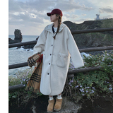 【现货】连帽宽松长款皮毛一体大衣外套2512p195k288有买家秀，女装皮草，浙宝186