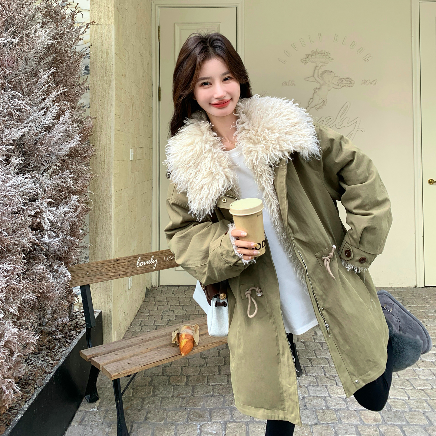 已出货主推秋冬新款中长款加厚派克服8162p290k458内里可脱卸，女装派克服，浙宝186