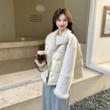 手发图新款皮毛拼接羽绒服90绒外套8185p315k498，女装羽绒服，2B186