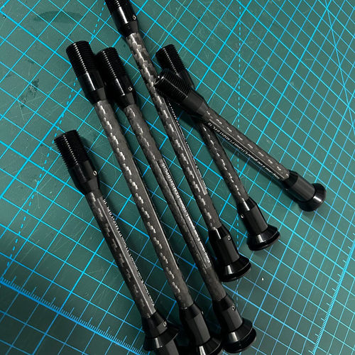 飞迅FSOON碳纤维公路自行车桶轴杆12x100/12x142定制任意品牌尺寸