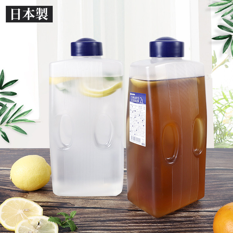 日本进口NAKAYA塑料冷水桶家用冷水壶饮料果汁壶大容量凉白开水壶