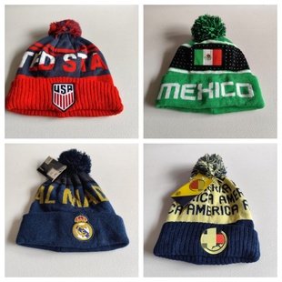 外贸原单尾货秋冬新款 百搭毛线帽孤品 儿童毛球针织帽出游休闲时尚