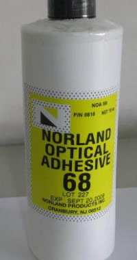 美国进口诺兰Norland68紫外线UV光学固化胶水NOA68粘接剂