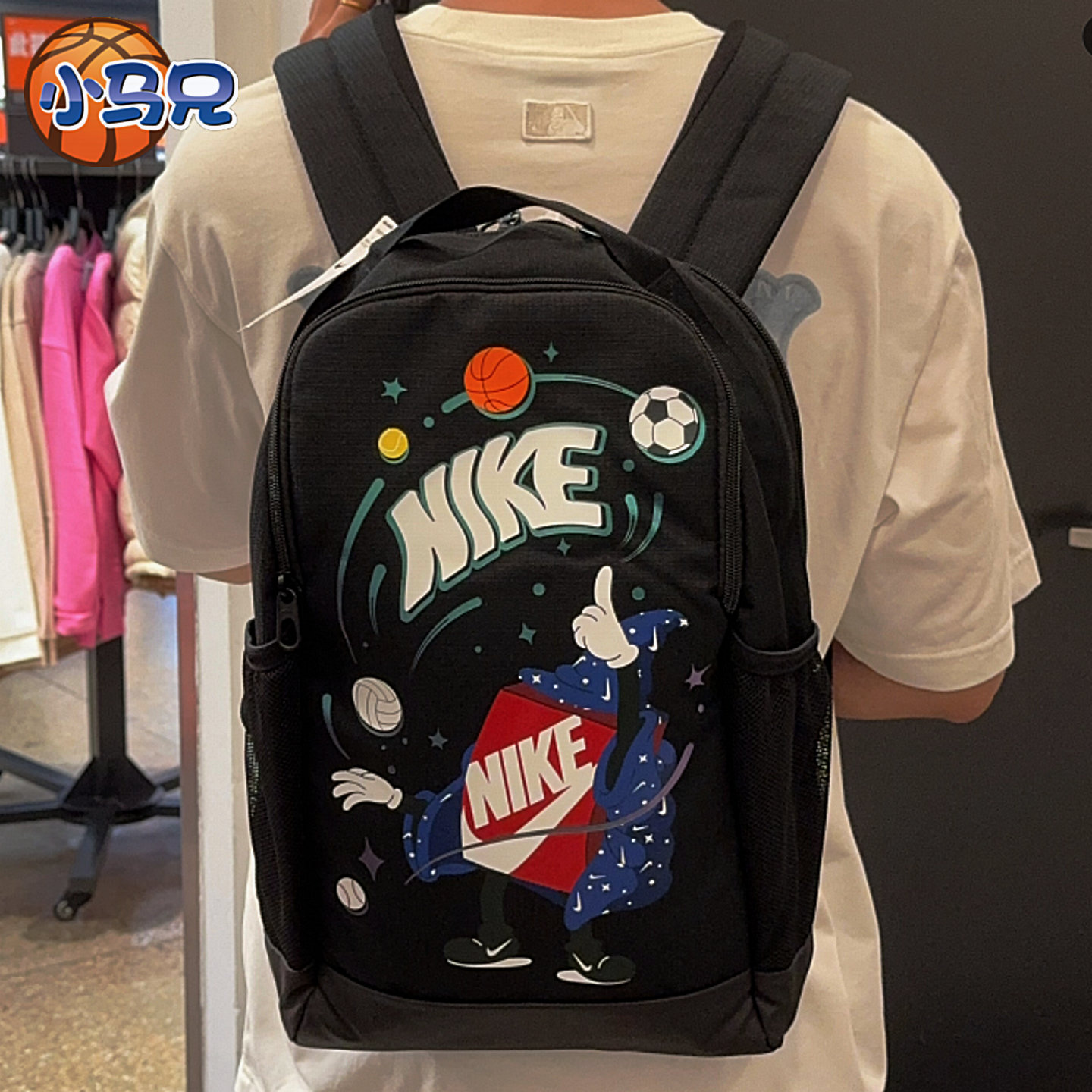 正品NIKE/耐克男女小学生运动休闲旅游双肩书背包FN1359-010