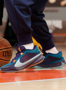 Nike耐克ZOOM FREAK 5男低帮实战字母哥篮球鞋DX4996-004 300 700