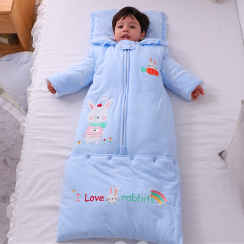 婴儿睡袋防踢被可拆卸四季通用
