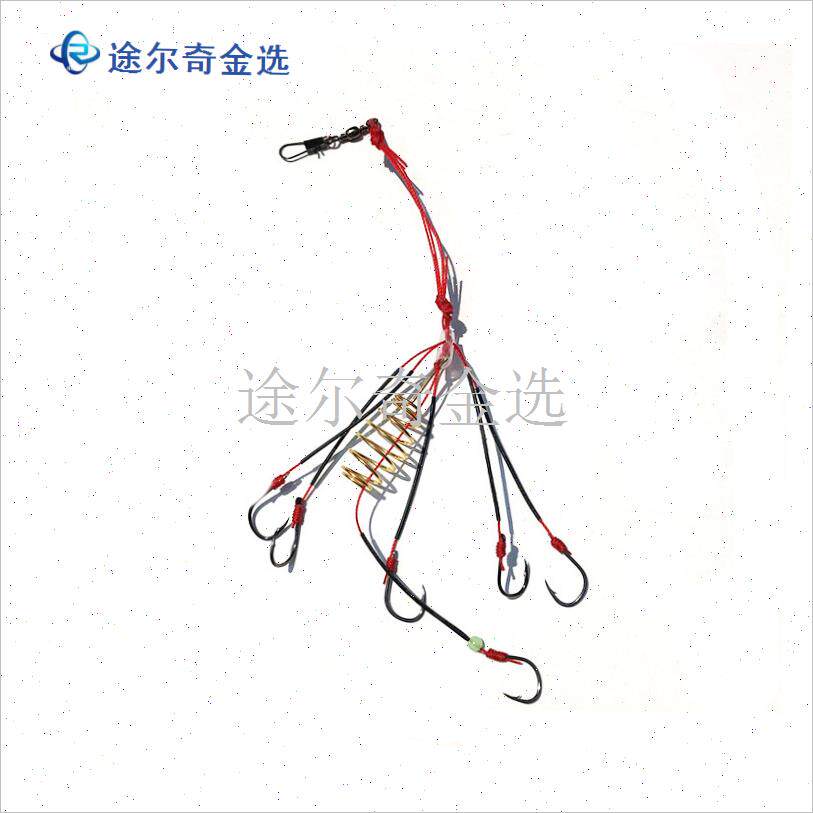 新款防挂底爆炸钩套装钓组炸弹钩C弹簧钩伊势尼鱼钩海竿海杆神器