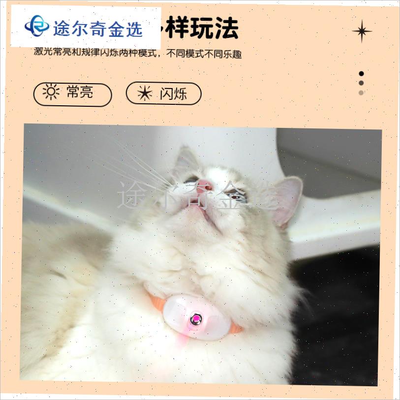 逗猫激光项圈h智能逗猫玩具宠物用品自嗨自动逗猫咪激光笔玩具神