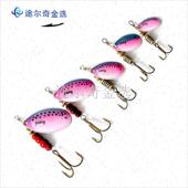 FISHKING旋转q亮片彩色路亚饵假饵仿生饵三本钩路亚饵