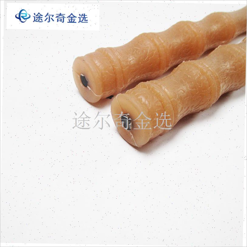 牛腱柄碳棒单头防滑空竹棒45厘米6毫N米竹腱柄斜孔头碳棒