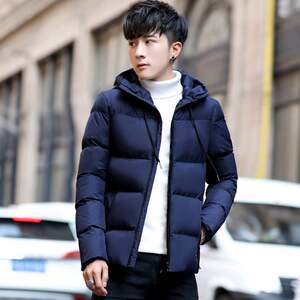 现货 2021秋冬新款连帽棉袄韩版帅气冬装加厚保暖棉服棉衣MY9330图片