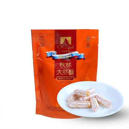 东北特产 哈尔滨特色 经典酥糖 秋林大虾酥袋装200g美味
