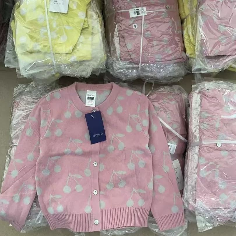 【不退换】好质量80-120码全棉柔软婴小童儿童针织开衫春秋开衫