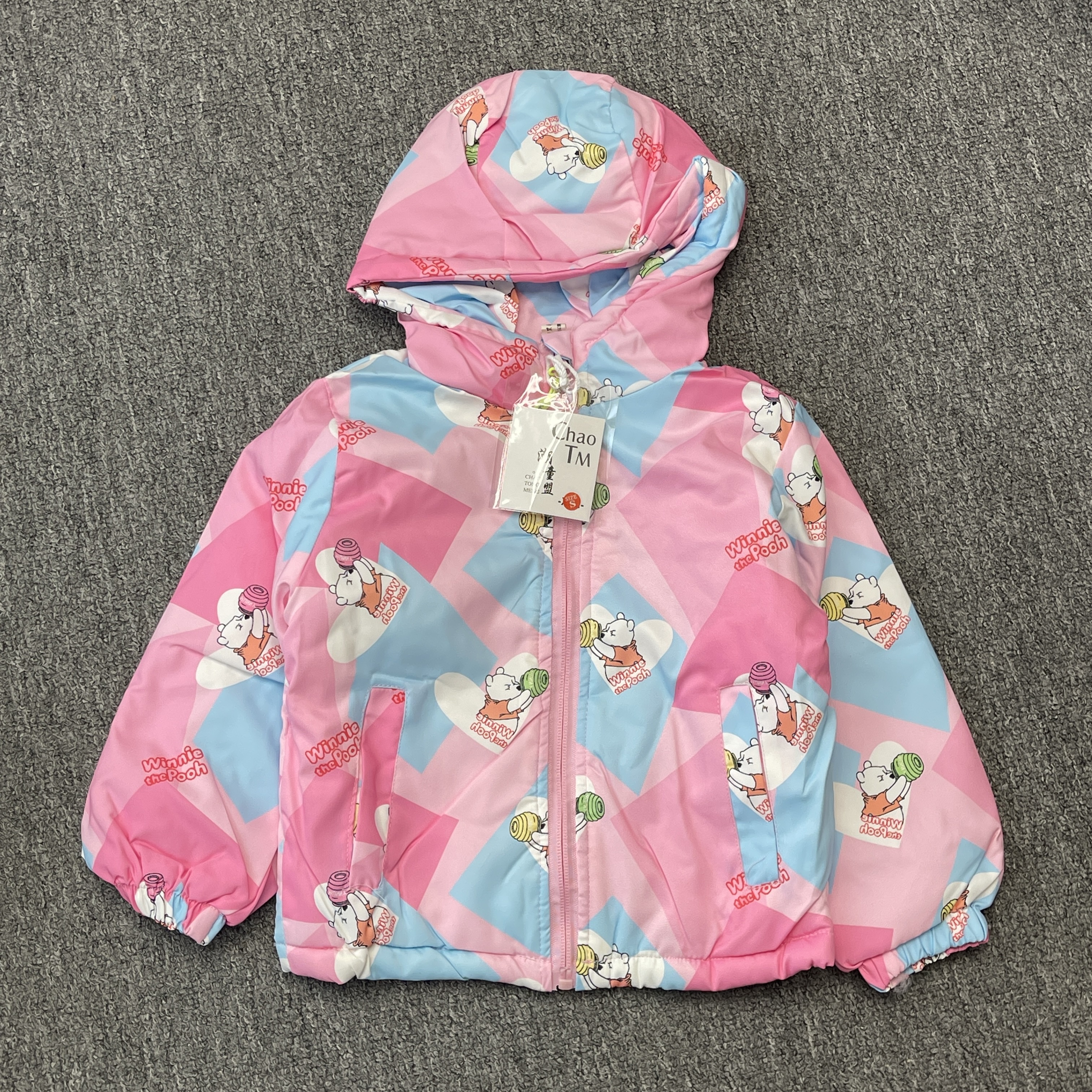 【不退换】好质量儿童冲锋衣加绒加棉保暖棉袄外套 身高加15