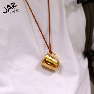 JAR原创设计户外纯手工黄铜小挂杯小酒杯随身杯咖啡杯迷你杯子