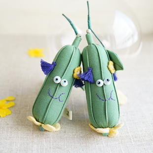 布说原创丝瓜手工香包DIY材料包小挂件钥匙扣随身香囊车载礼物